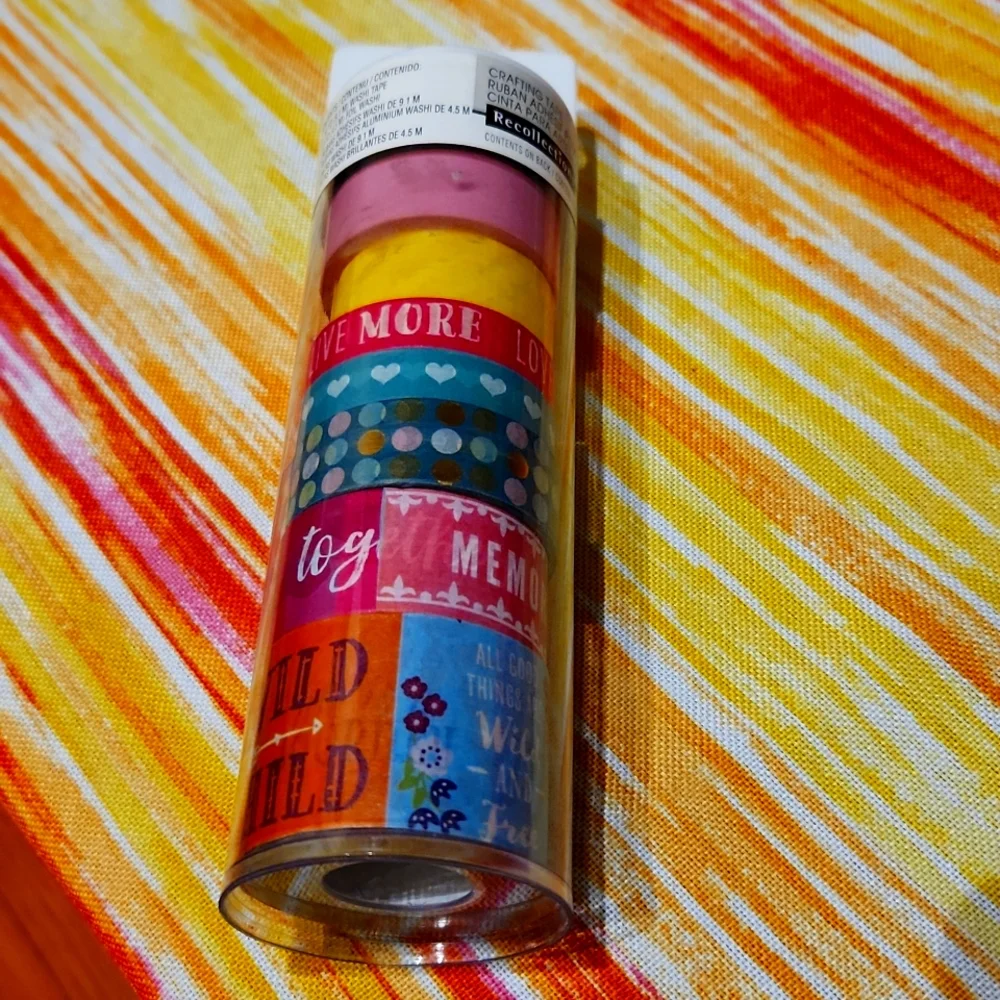 WASHI TAPE -9 ct barely used - Picture 1 of 2